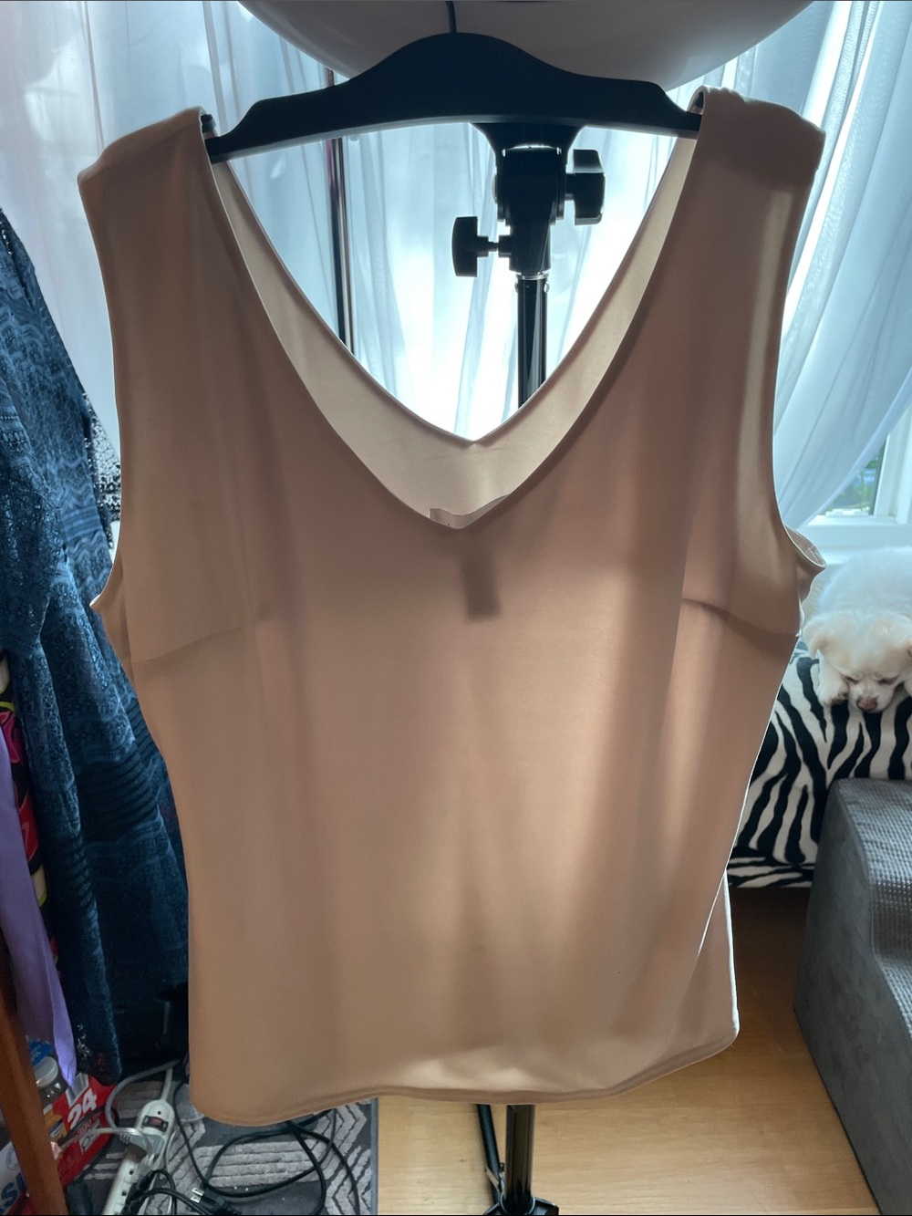 Joseph Ribkoff Cream V-Neck Sleeveless Top 201546